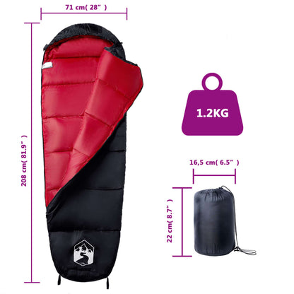 Mummy Sleeping Bag for Adults Camping 3 Seasons