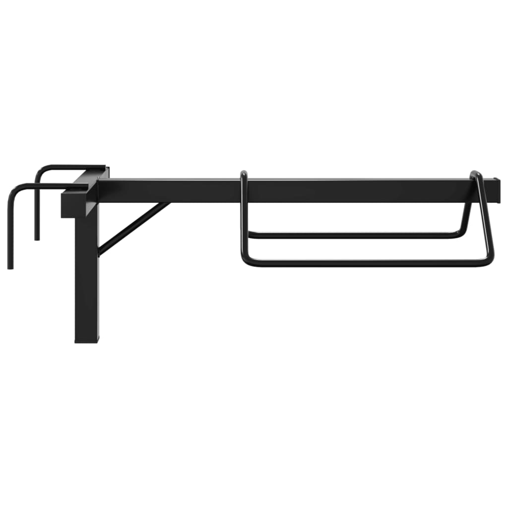 Saddle Rack Wall Mounted Black Iron