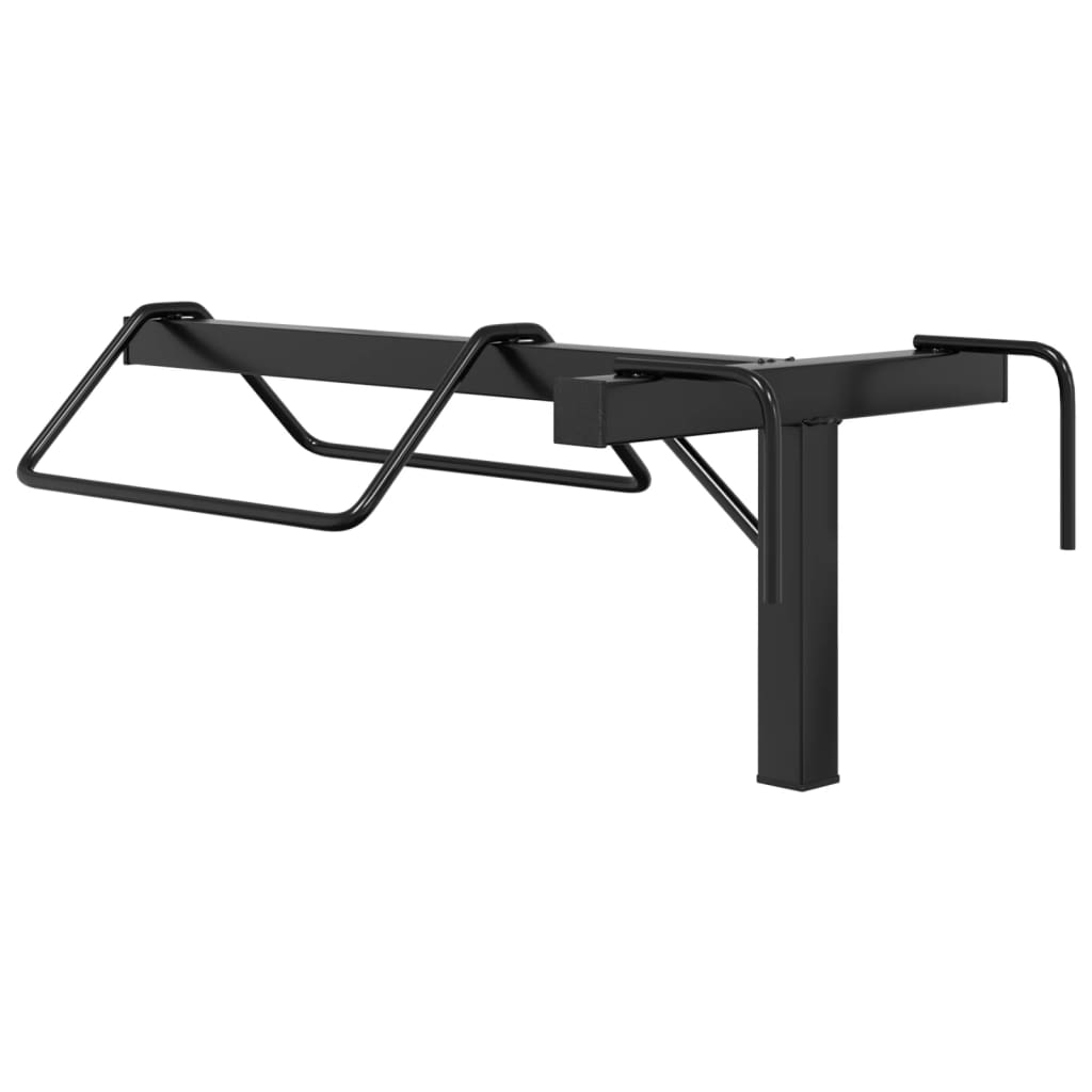 Saddle Rack Wall Mounted Black Iron