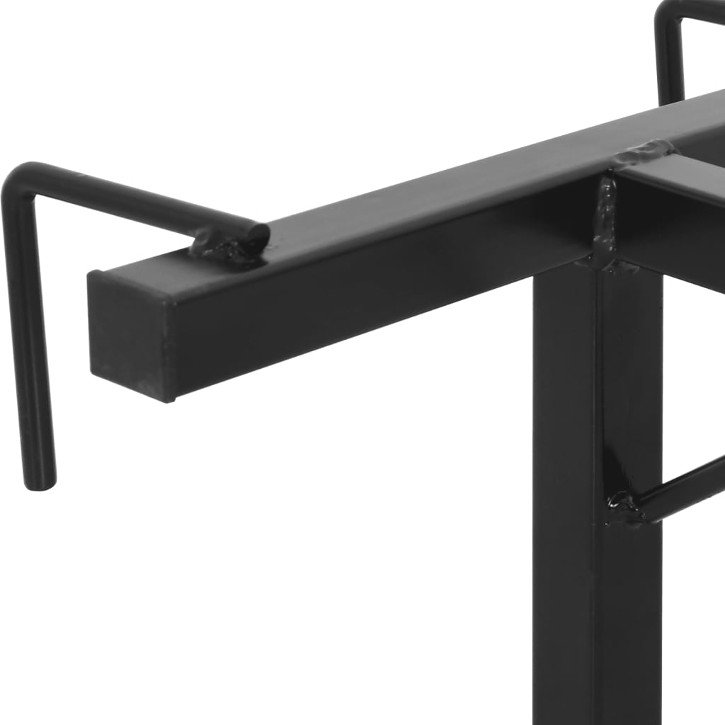 Saddle Rack Wall Mounted Black Iron