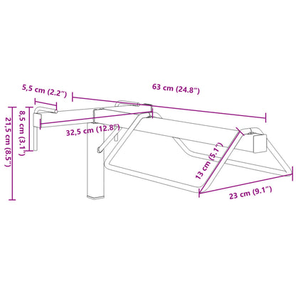 Saddle Rack Wall Mounted Black Iron