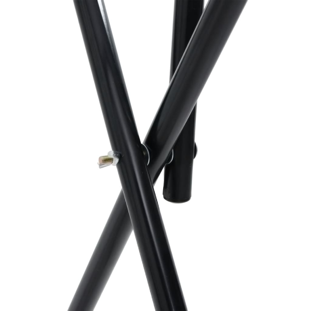 Saddle Rack Foldable Freestanding Black Iron