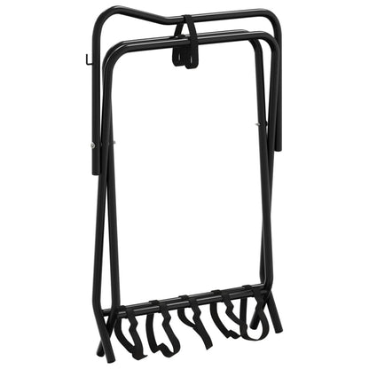 Saddle Rack Foldable Freestanding Black Iron