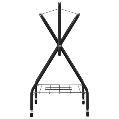 Saddle Rack Foldable Freestanding Black Iron