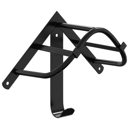 Bridle Rack Wall Mounted Black Iron