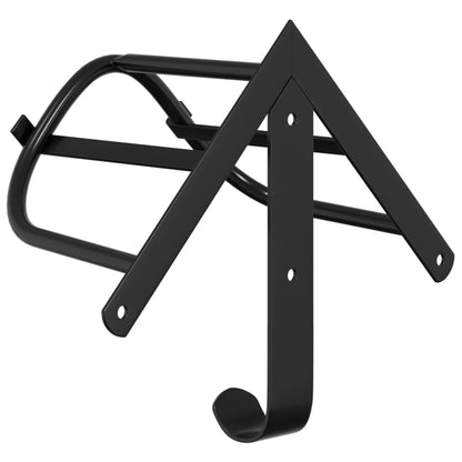 Bridle Rack Wall Mounted Black Iron