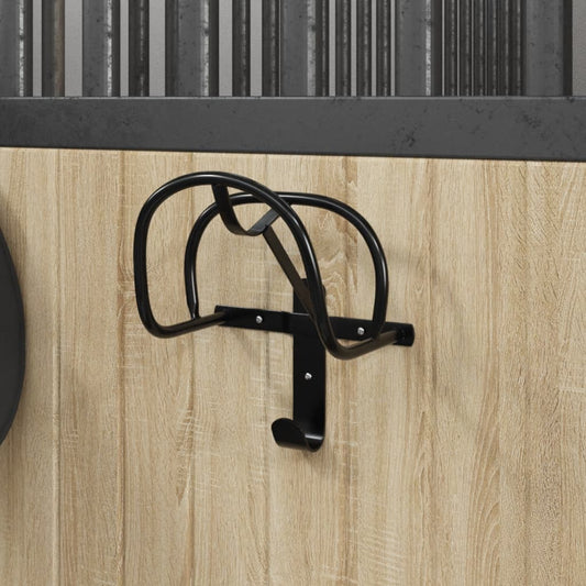 Bridle Rack Wall Mounted Black Iron