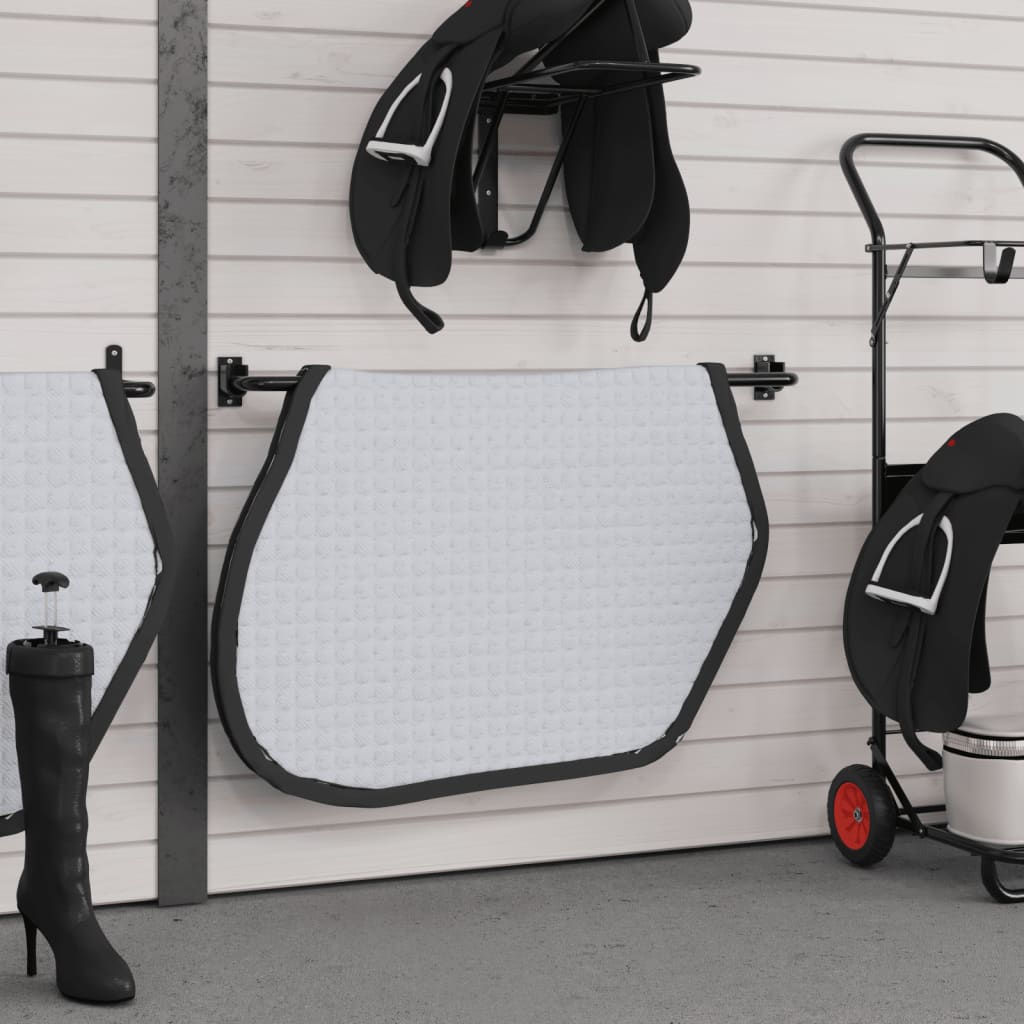 Saddle Pad Rack Black Iron