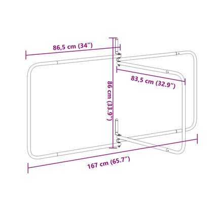 Saddle Pad Rack 3 Arms Black Iron