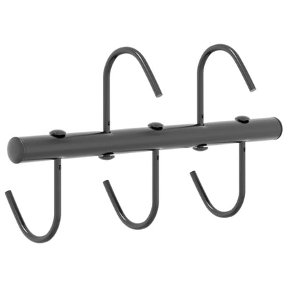 Bridle Hanger with 5 Swivel Hooks Black Steel