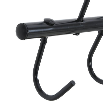 Bridle Hanger with 5 Swivel Hooks Black Steel