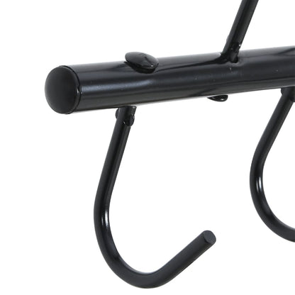 Bridle Hanger with 6 Swivel Hooks Black Steel