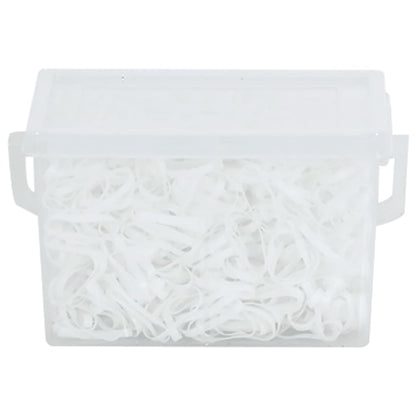 Braiding Bands for Horse 2500 pcs White Silicone