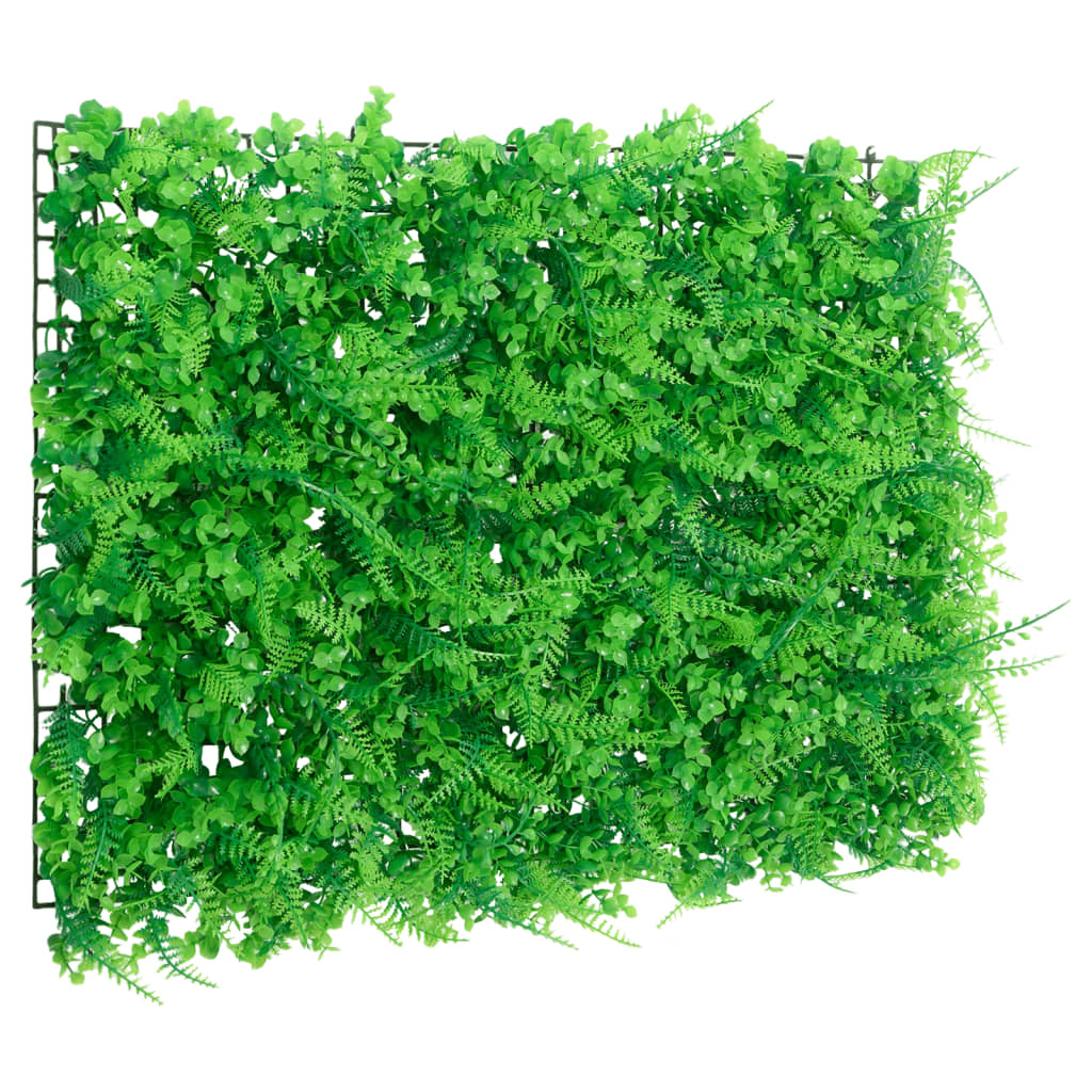  vidaXL Artificial Fern Leaf Fence 24 pcs Green 40x60 cm