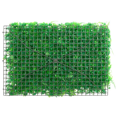  vidaXL Artificial Fern Leaf Fence 24 pcs Green 40x60 cm