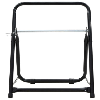 Hose Reel Cart 48 cm 45 kg Black Powder-coated Steel