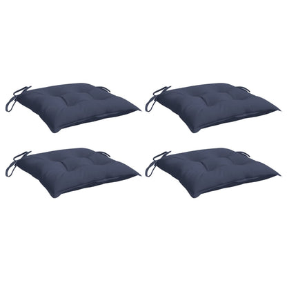 Chair Cushions 4 pcs Navy Blue 40x40x7 cm Oxford Fabric