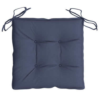 Chair Cushions 4 pcs Navy Blue 40x40x7 cm Oxford Fabric