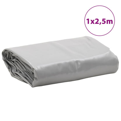 Tarpaulin Grey 1x2.5 m 650 g/m²