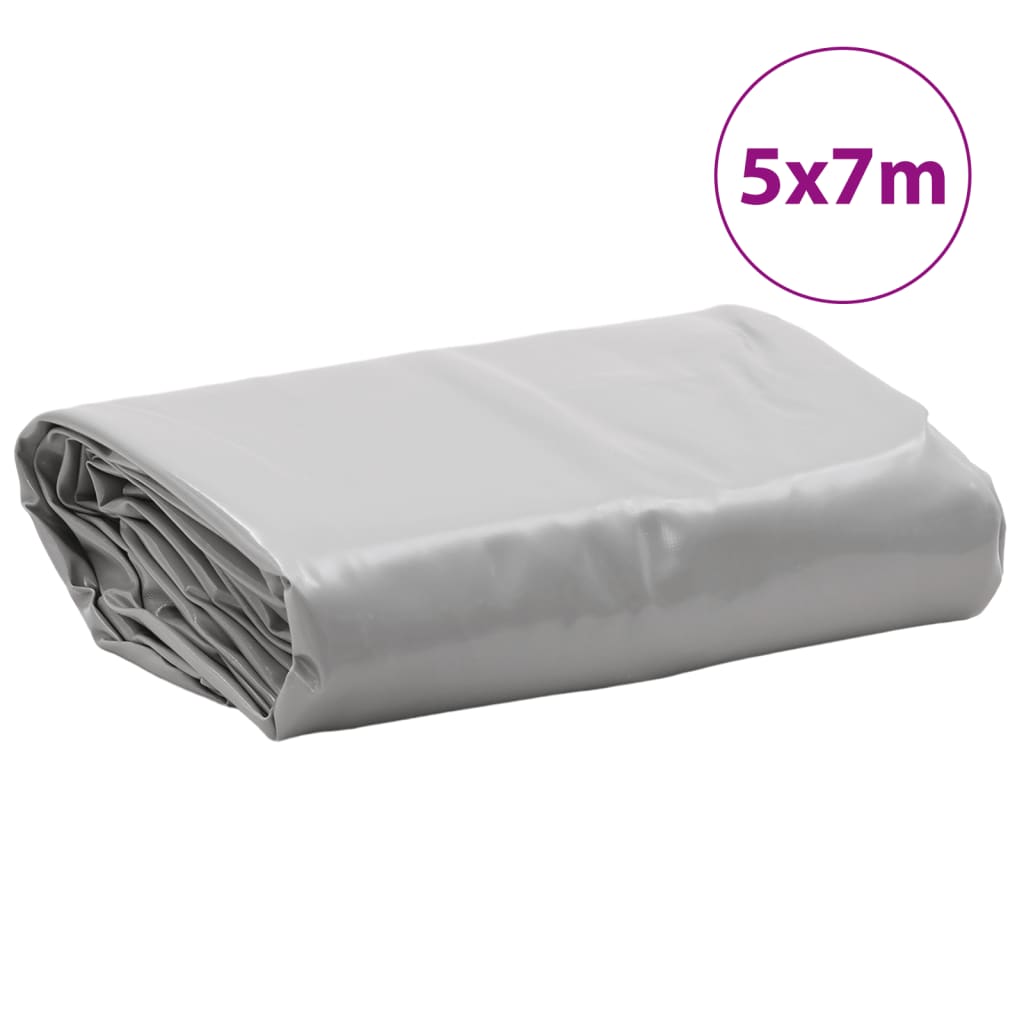 Tarpaulin Grey 5x7 m 650 g/m²