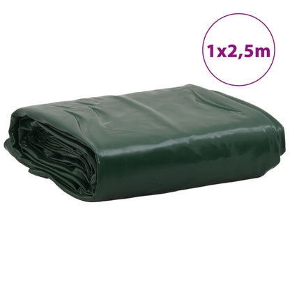 Tarpaulin Green 1x2.5 m 650 g/m²