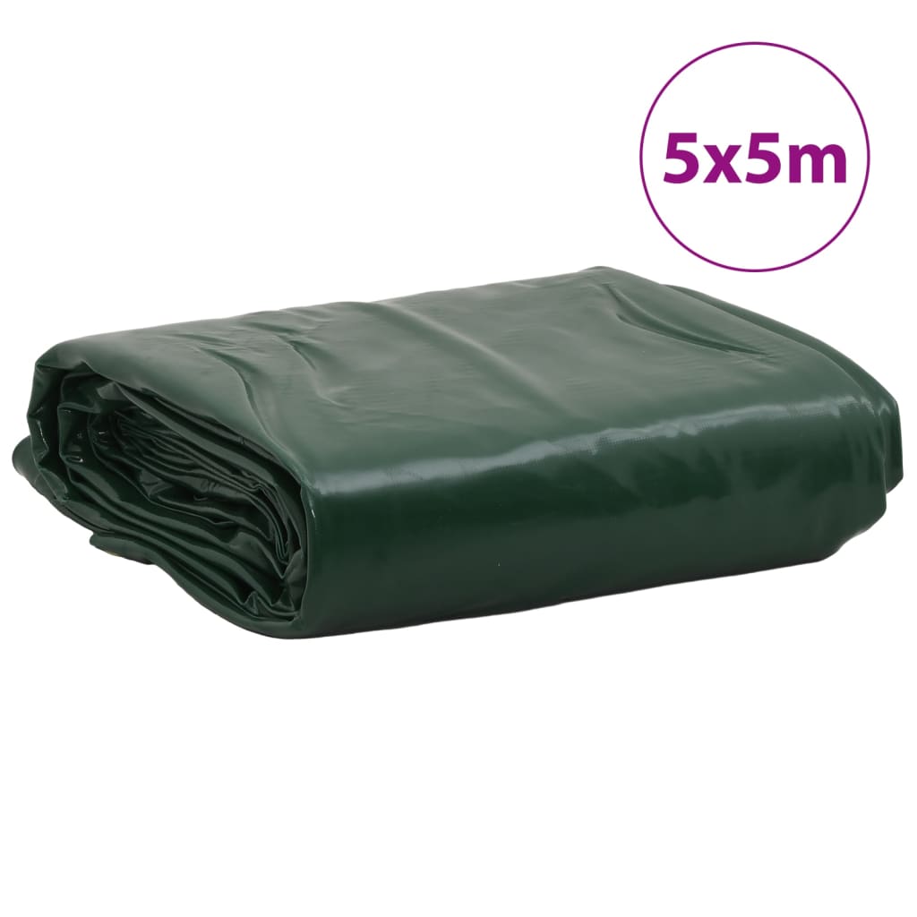 Tarpaulin Green 5x5 m 650 g/m²