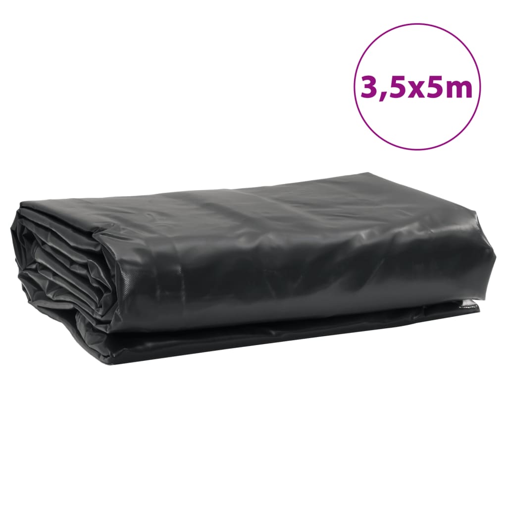 Tarpaulin Anthracite 3.5x5 m 650 g/m²