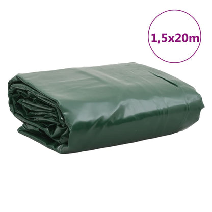 Tarpaulin Green 1.5x20 m 650 g/m²