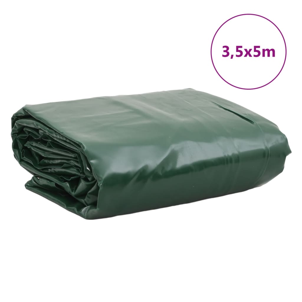 Tarpaulin Green 3.5x5 m 650 g/m²