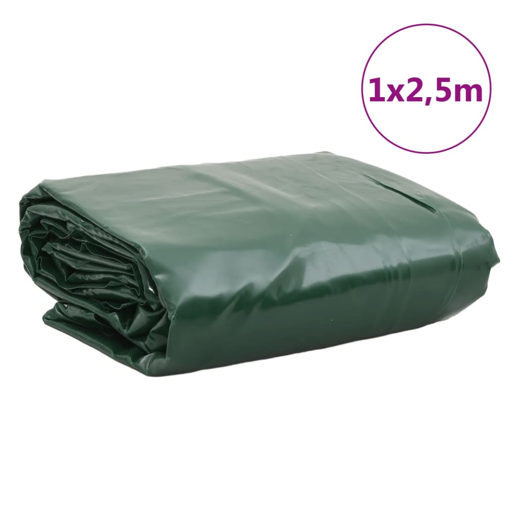 Tarpaulin Green 1x2.5 m 650 g/m²