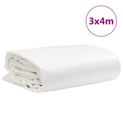 Tarpaulin White 3x4 m 650 g/m²