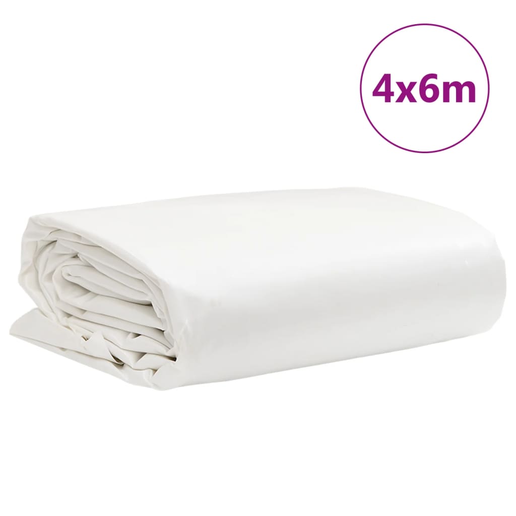 Tarpaulin White 4x6 m 650 g/m²