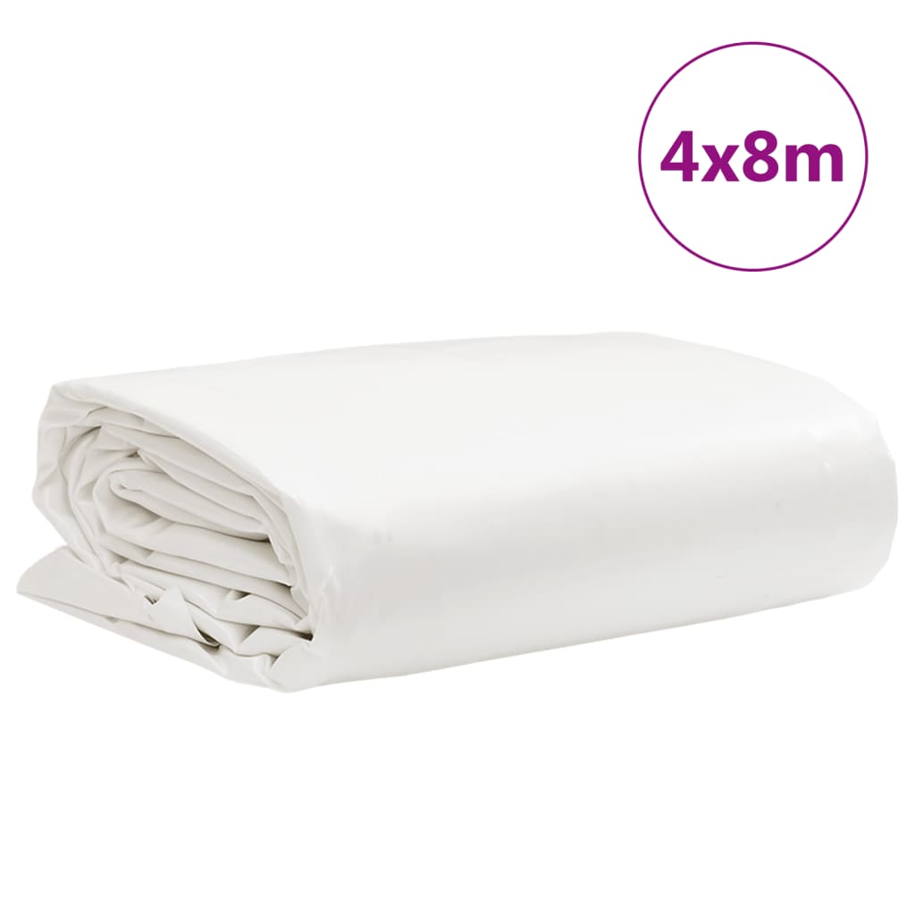 Tarpaulin White 4x8 m 650 g/m²