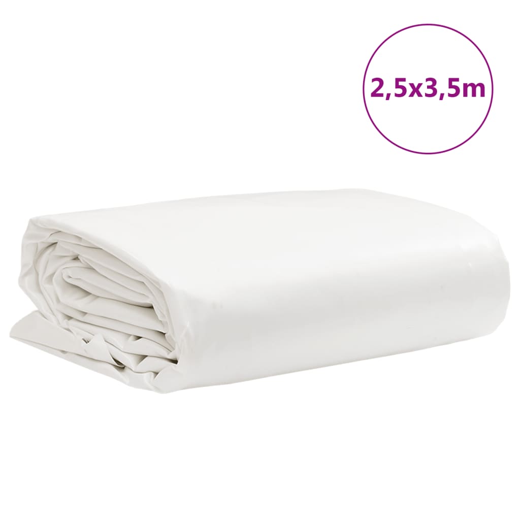 Tarpaulin White 2.5x3.5 m 650 g/m²