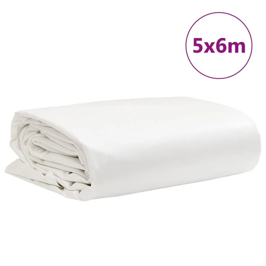 Tarpaulin White 5x6 m 650 g/m²