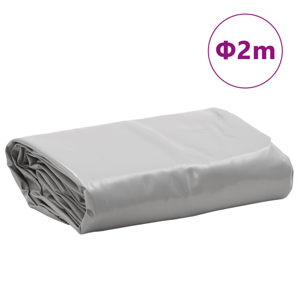 Tarpaulin Grey Ø 2 m 650 g/m²