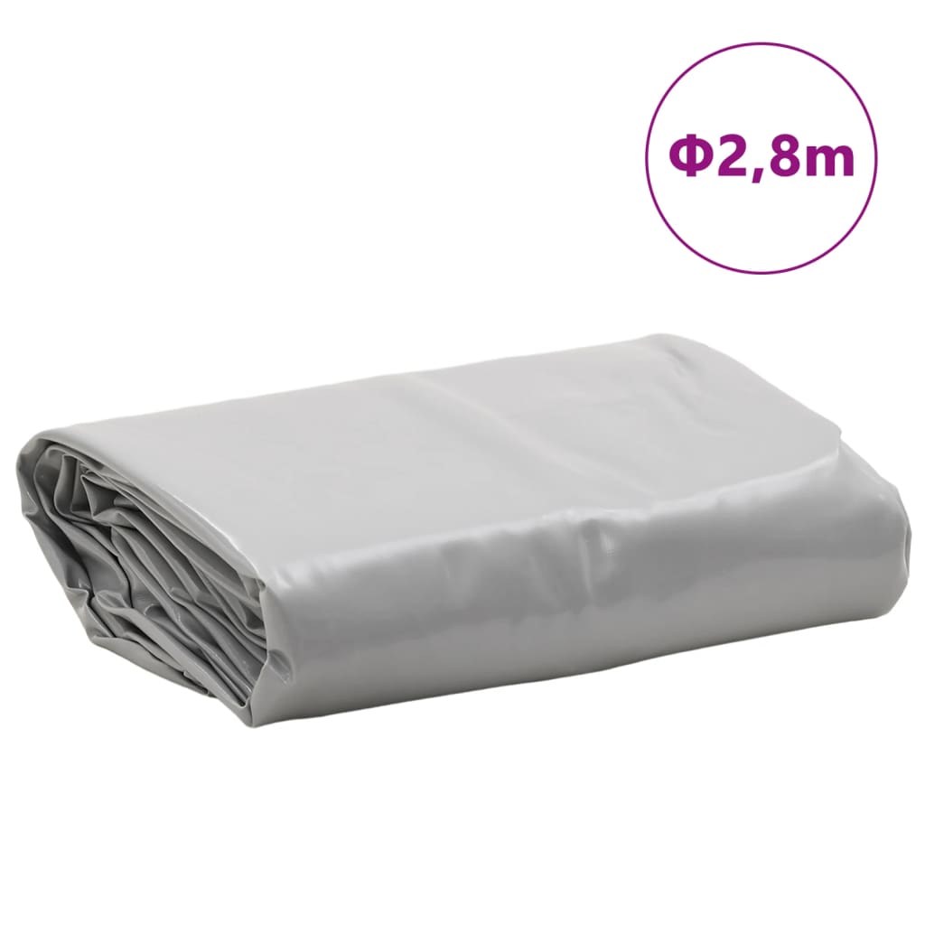 Tarpaulin Grey Ø 2.8 m 650 g/m²