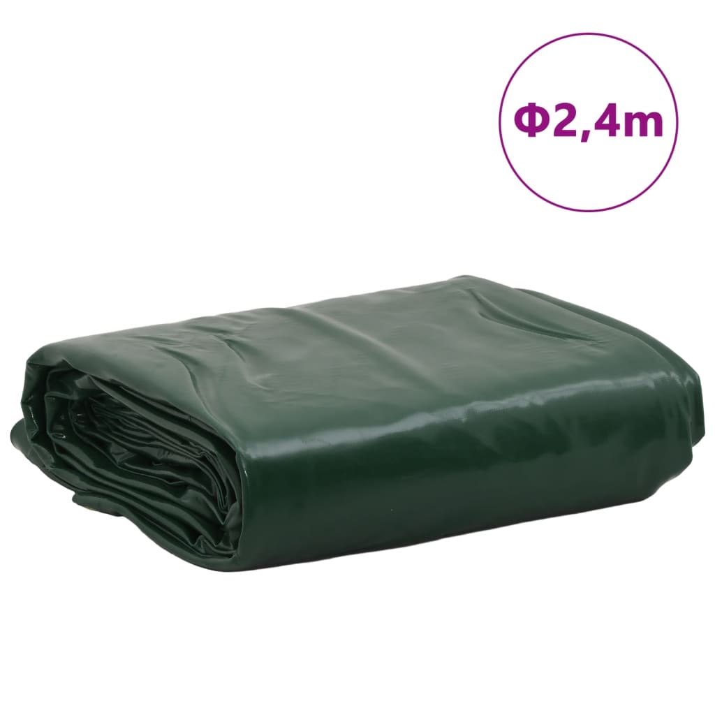 Tarpaulin Green Ø 2.4 m 650 g/m²