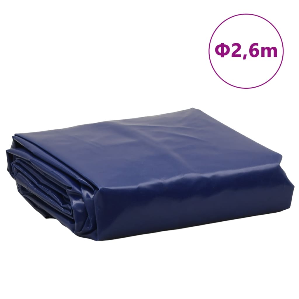 Tarpaulin Blue Ø 2.6 m 650 g/m²