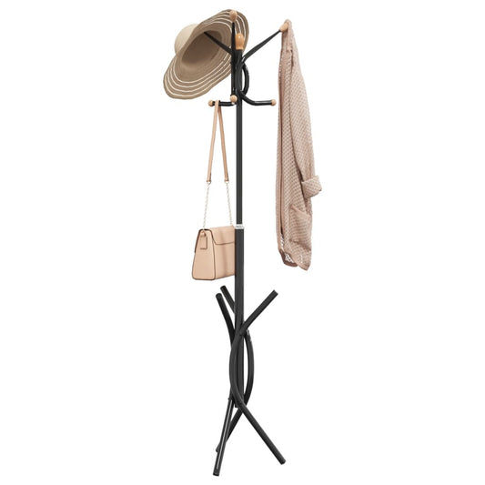 Coat Stand Black 176 cm Powder-coated Iron