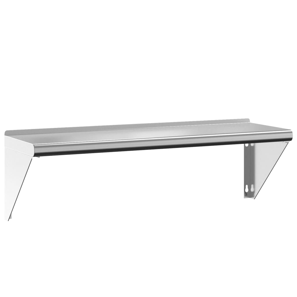 Wall Shelf 100x30x31 cm Silver Stainless Steel