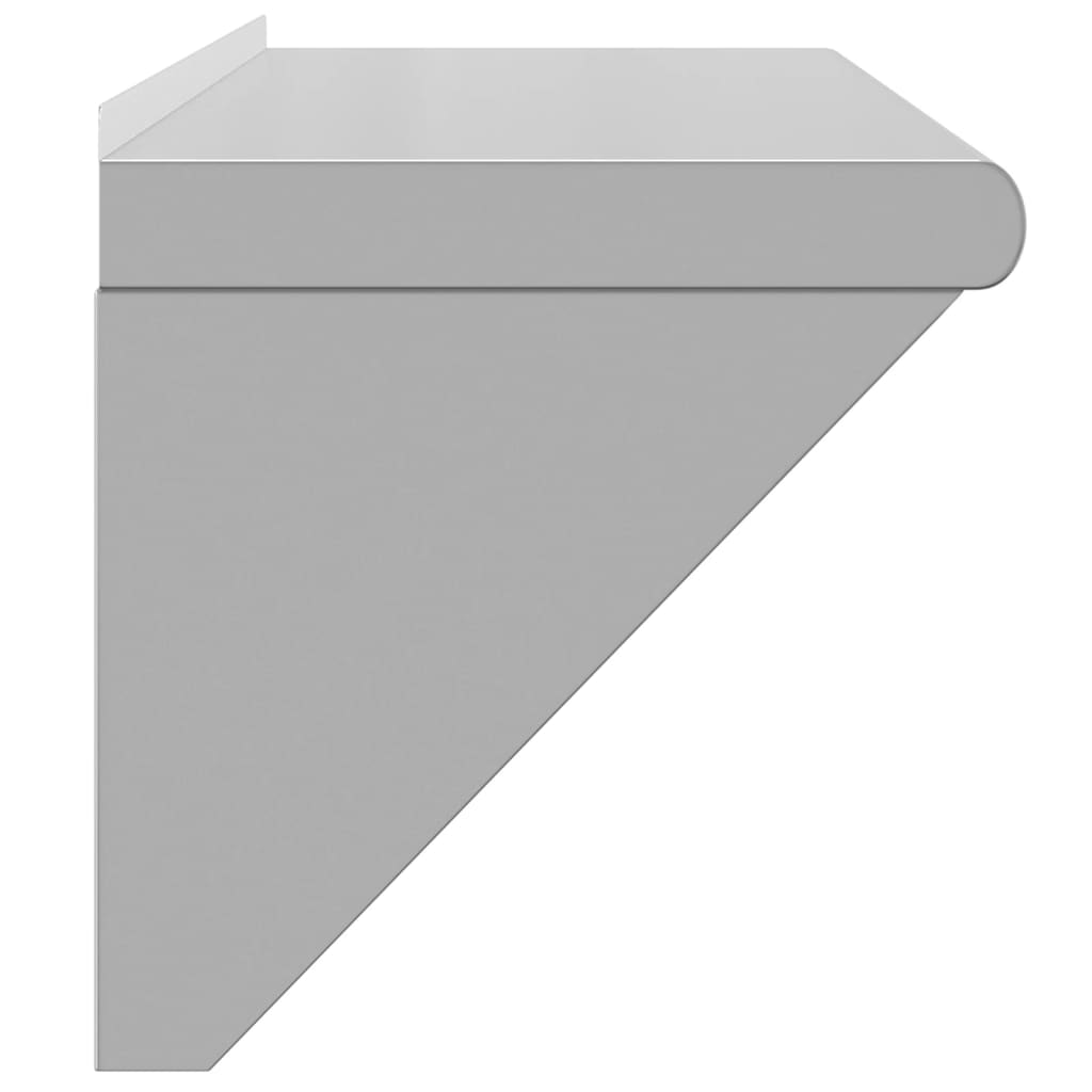 Wall Shelf 100x30x31 cm Silver Stainless Steel