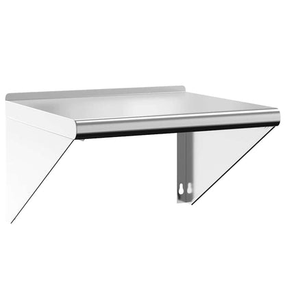 Wall Shelf 50x45x31 cm Silver Stainless Steel