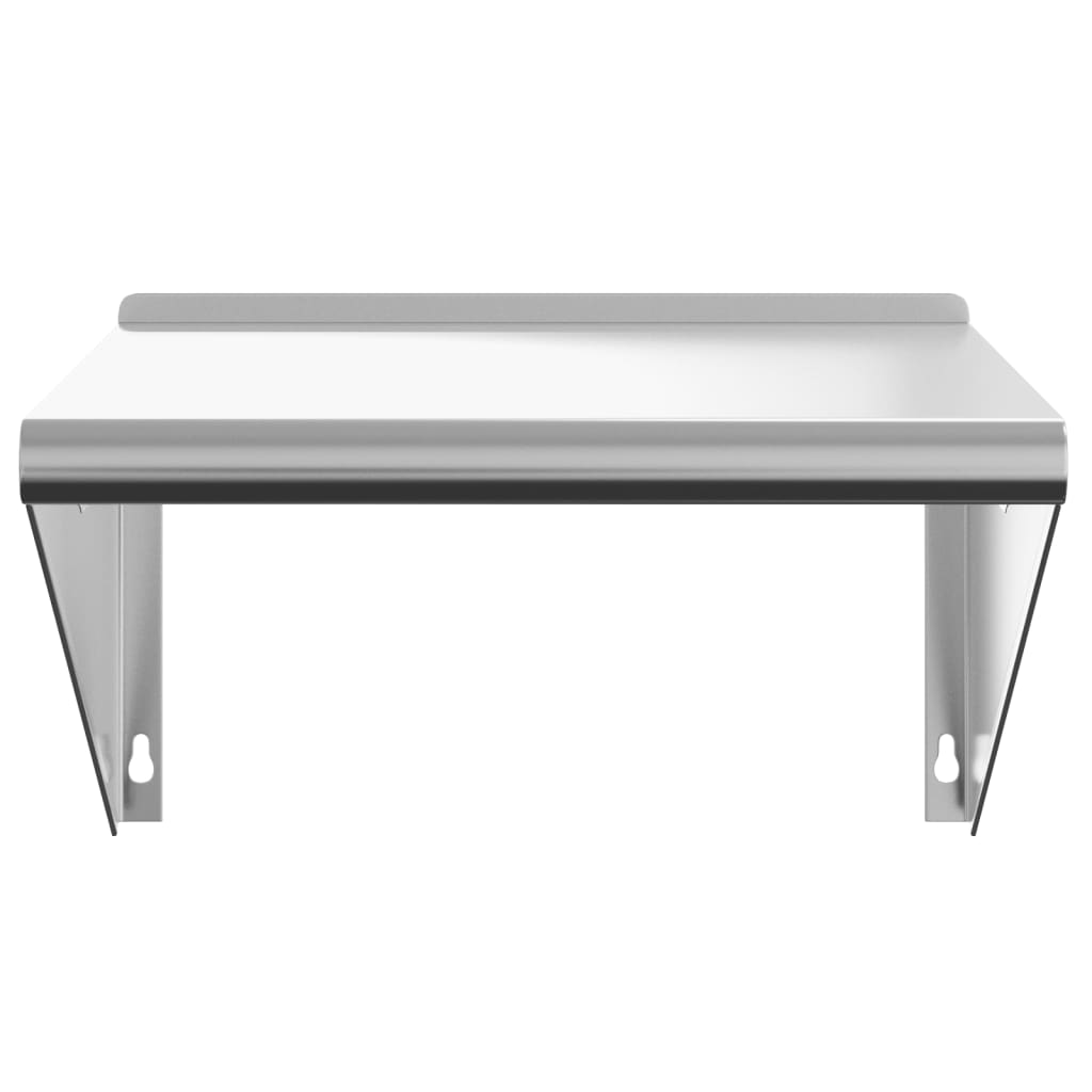 Wall Shelf 50x45x31 cm Silver Stainless Steel