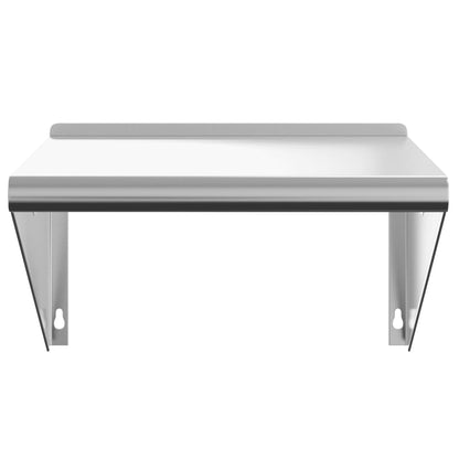 Wall Shelf 50x45x31 cm Silver Stainless Steel