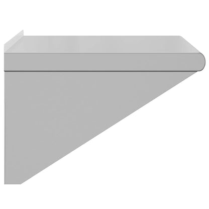 Wall Shelf 50x45x31 cm Silver Stainless Steel