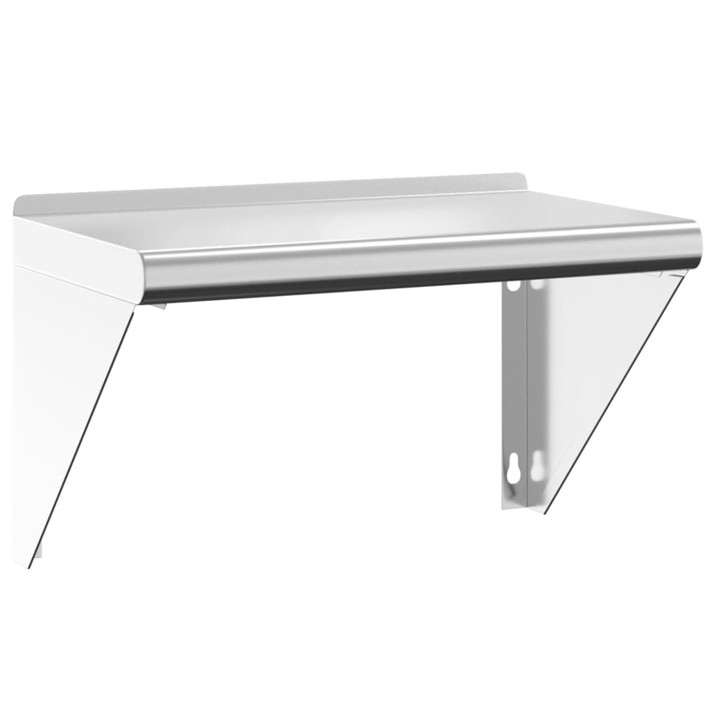 Wall Shelf 50x30x31 cm Silver Stainless Steel