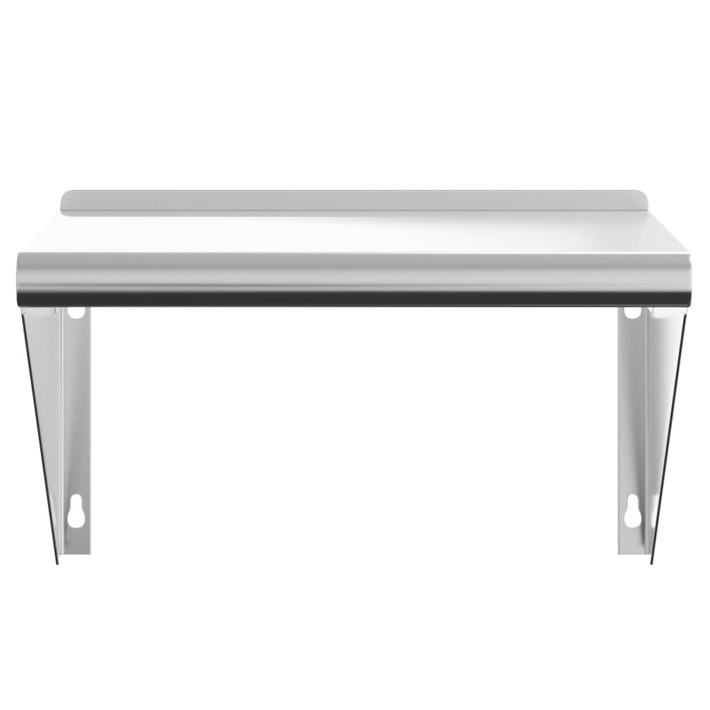 Wall Shelf 50x30x31 cm Silver Stainless Steel