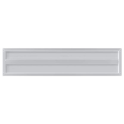 Wall Shelves 2 pcs 100x23.5x3 cm Silver Stainless Steel