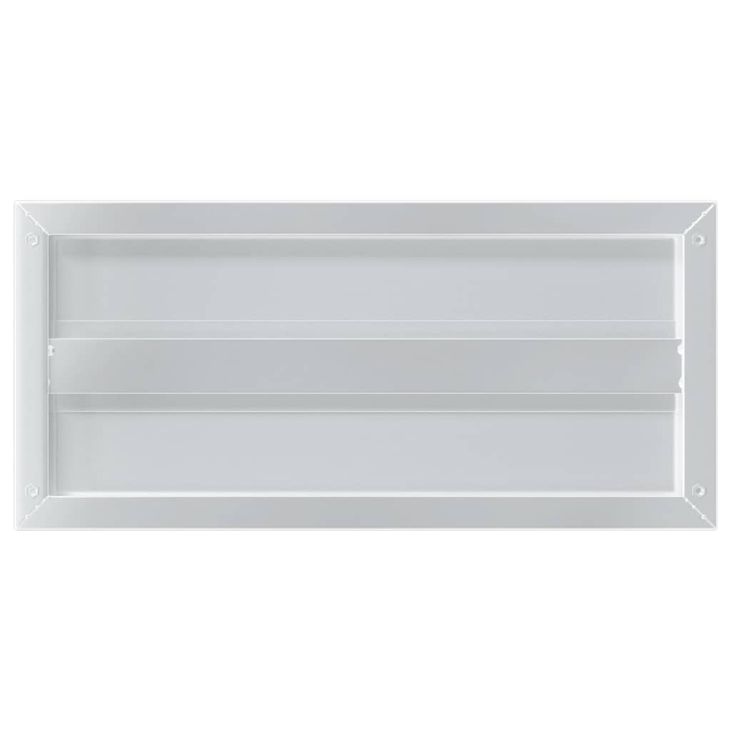 Wall Shelves 2 pcs 50x23.5x3 cm Silver Stainless Steel